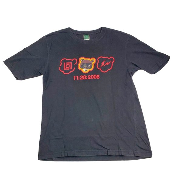 T-shirt Vintage Kanye West 2005 - Réédition Collector Pour Fans - Coton Lourd - Unisexe - Modèle Late Registration